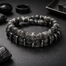 Cargar imagen en el visor de la galería, DOUBLE BRACELET SIGNATURE EUPHOR