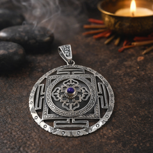 Charger l'image dans la galerie, PENDENTIF L’AXE SACRÉ Lapis Lazuli