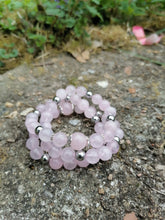 Charger l'image dans la galerie, TRIPLE BRACELET FLEUR DE ROSE