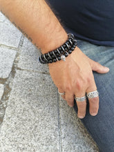 Charger l'image dans la galerie, DOUBLE BRACELET SIGNATURE DARK VADOR