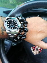 Charger l'image dans la galerie, DOUBLE BRACELET BLACK SYLVER