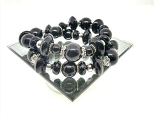 Charger l'image dans la galerie, DOUBLE BRACELET BLACK SYLVER
