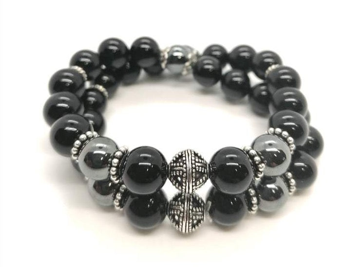 DOUBLE BRACELET LA RIVIERE NOIRE