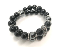 Charger l&#39;image dans la galerie, DOUBLE BRACELET LA RIVIERE NOIRE
