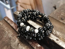 Charger l&#39;image dans la galerie, TRIPLE BRACELET BLACK QUEEN
