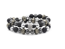 Lade das Bild in den Galerie-Viewer, DOUBLE BRACELET PLATINIUM
