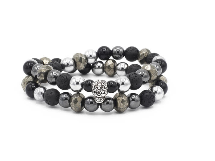 DOUBLE BRACELET PLATINIUM